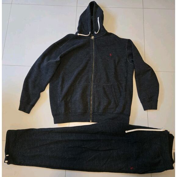 Polo Ralph Lauren Sweatsuit Hoodie XXLT Sweatshirt Sweatpants Joggers XLT - Picture 1 of 3